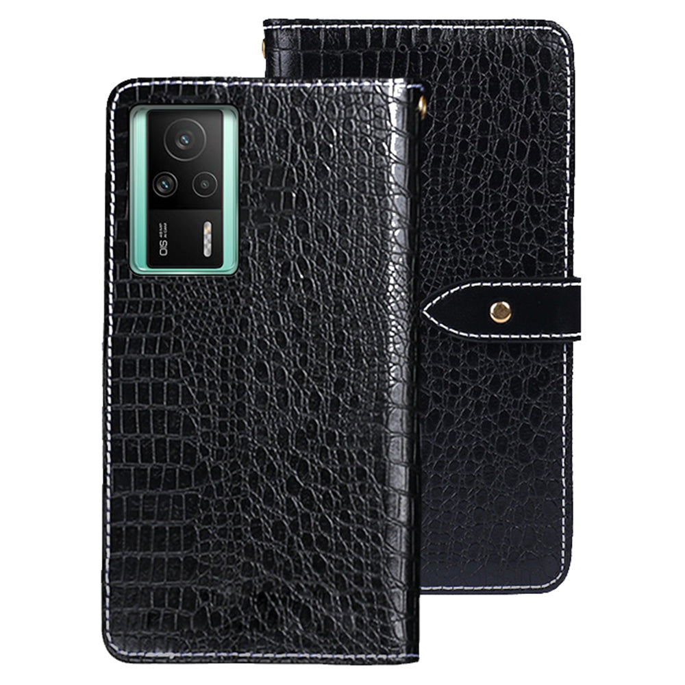 IDEWEI For Xiaomi Redmi K60E 5G Crocodile Texture PU Leather Phone Flip Wallet Case Foldable Stand Anti-scratch Magnetic Clasp Phone Cover IDEWEI For Xiaomi Redmi K60E 5G Crocodile Texture PU Leather Phone Flip Wallet Case Foldable Stand Anti-scratch Magnetic Clasp Phone Cover